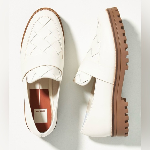 Dolce Vita Shoes - Dolce Vita Aubree Lug Sole Loafers in White/Ivory